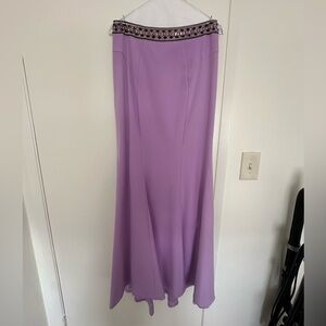 Mac Duggal Lavender Maxi Skirt